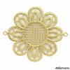 Silver 925 Lacy Flower Finding 46mm