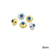 Silver 925 Bead 6mm with Evil Eye