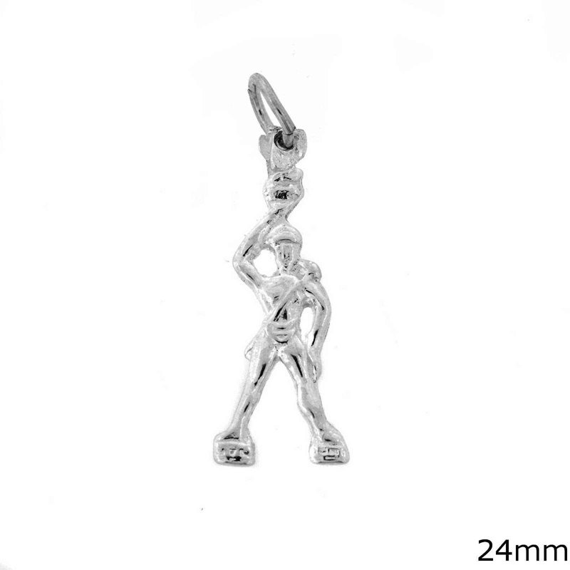 Silver 925 Pendant Colossus of Rhodes 24mm
