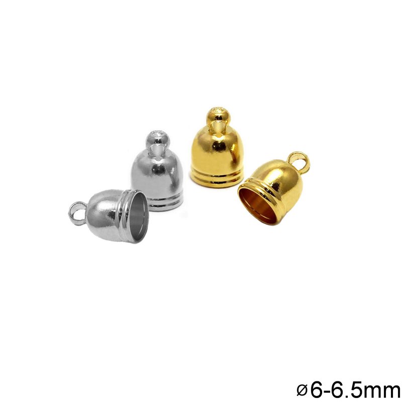 Brass Cap with 6-6.5mm Hole