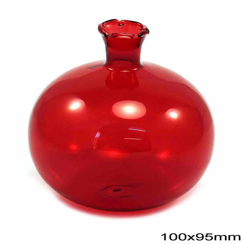Decorative Glass Pomegranate100x95mm