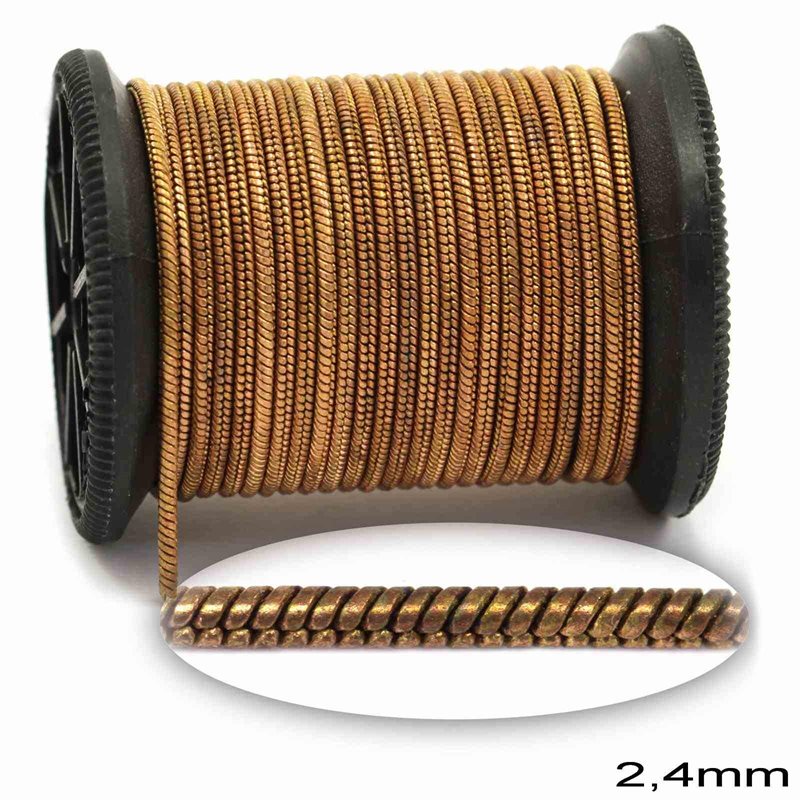 Brass Snake Chain 2.4mm