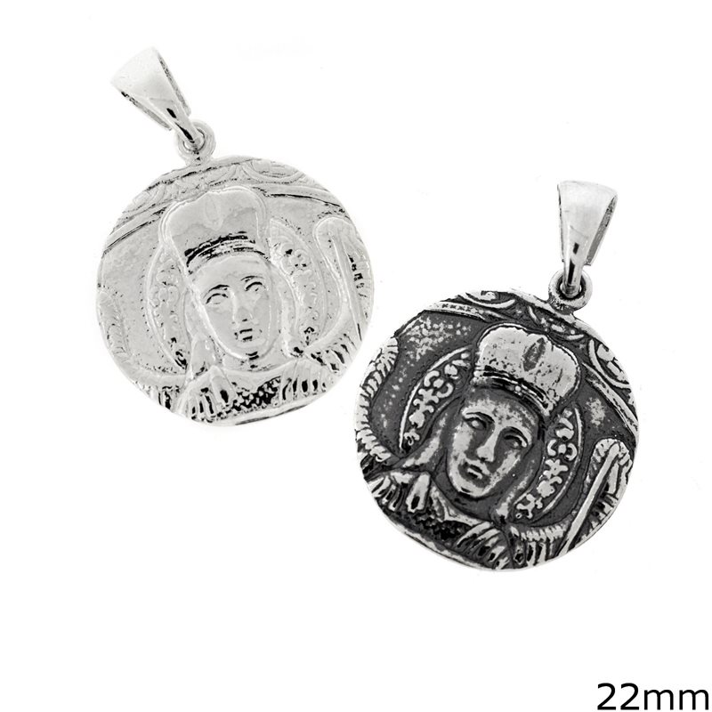 Silver 925 Pendant Aghios Taxiarchis 22mm