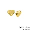Casting Bead Heart 6x6.5mm