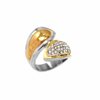 Stainless Steel  Ring with Zircon