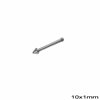 Titanium Nose Stud 10mm With 1mm Arrow