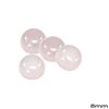 Πέτρα Ημιπολύτιμη Ροζ Quartz Καπουσόν Στρογγυλό 8mm