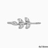 Silver 925 Spacer Branch with Zircon 4x14mm