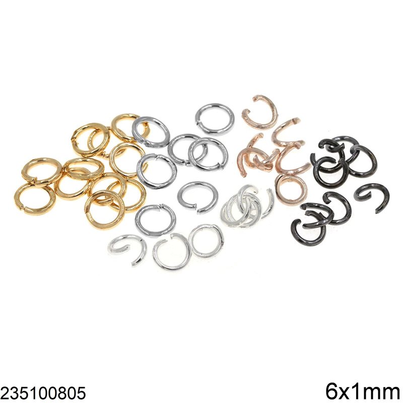 Κρικάκι Σιδερένιο Σκληρό 6x1mm