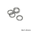 Iron Jump Ring Hard Wire 9x1,2mm