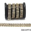 Brass 3-Stranded Cup Chain SS8.5/PP18 Grade 2