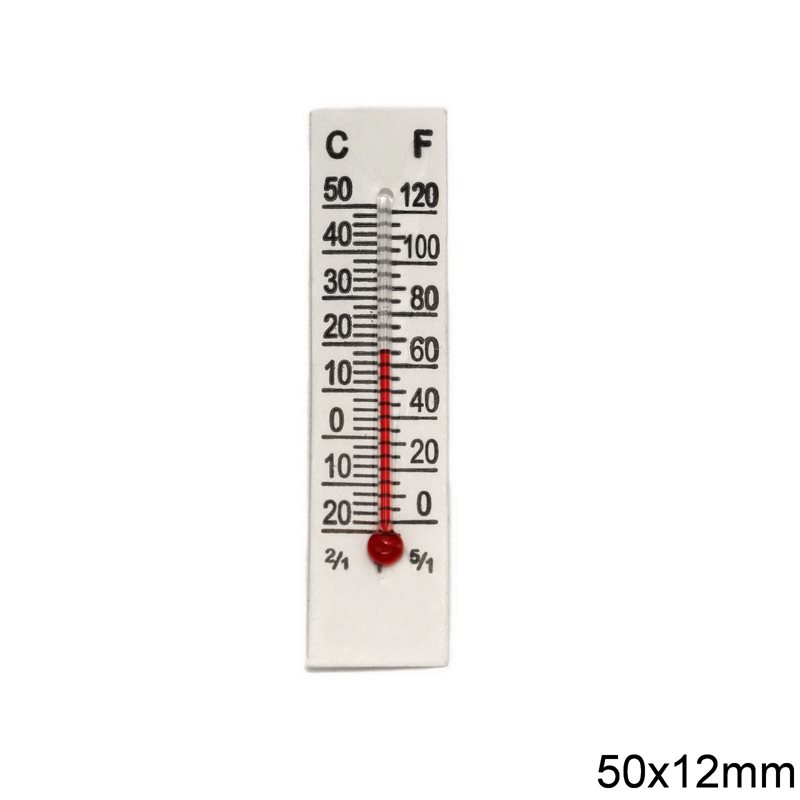 Thermometer on paper 50x12mm