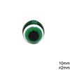 Plastic Evil Eye Bead 10mm with 2mm hole