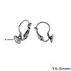 Stainless Steel Leverback Earring 15,5mm with Post