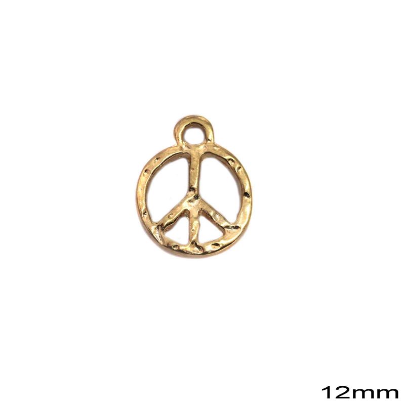 Casting Pendant Symbol of Peace 12mm