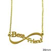 Stainless Steel Necklace Infinity "Best Friend"