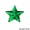 Plastic Faceted Sew-on Star Stone 22.5mm