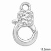 Casting Hammered Lobster Clasp 11.5mm