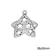 New Year's Lucky Charm Star 38x35mm