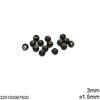 Stainless Steel Bead 3mm with 1.5mm hole