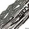 Smoked Quartz Faceted Round Beads 2mm