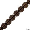 Smoke Quartz Beads 6mm