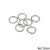 Brass Jump Ring  9x1.2mm