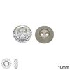 Crystall Round 2-hole Button Crystal 10mm