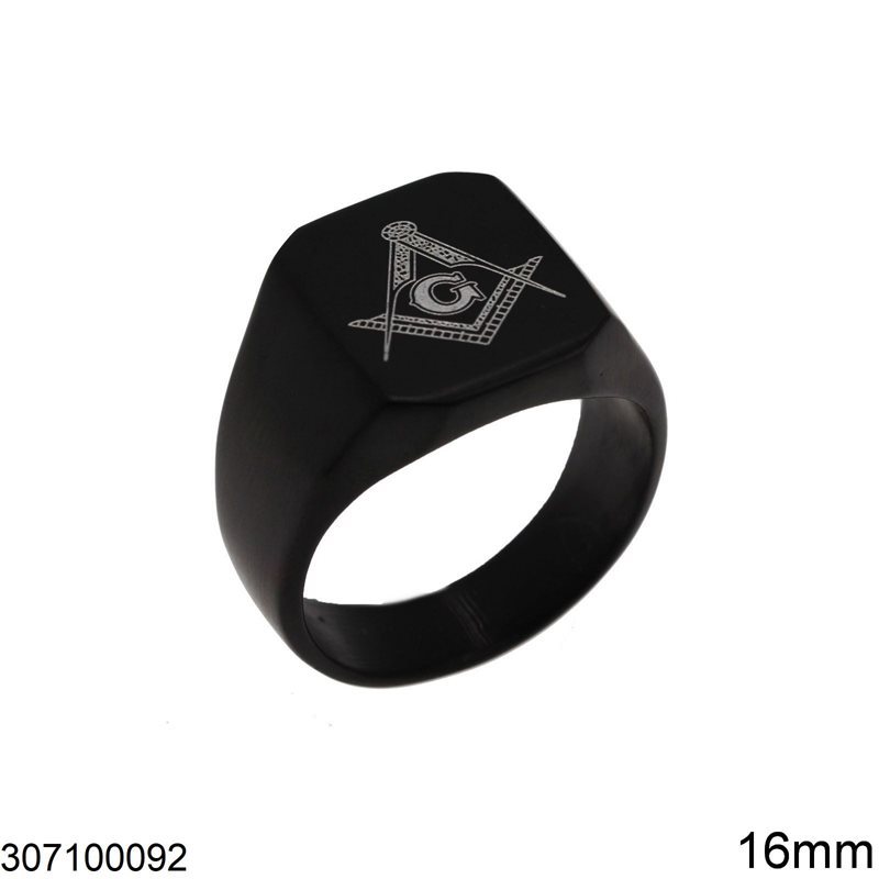 Stainless Steel Male Ring 16mm