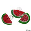 Murano Glass Pendant Watermelon 20mm