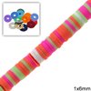 Rubber Rondelle Beads 1x6mm