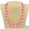 Necklace with Shell Beads 10mm
