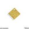 Brass Square Coin 13mm