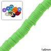 Rubber Rondelle Beads 1x6mm