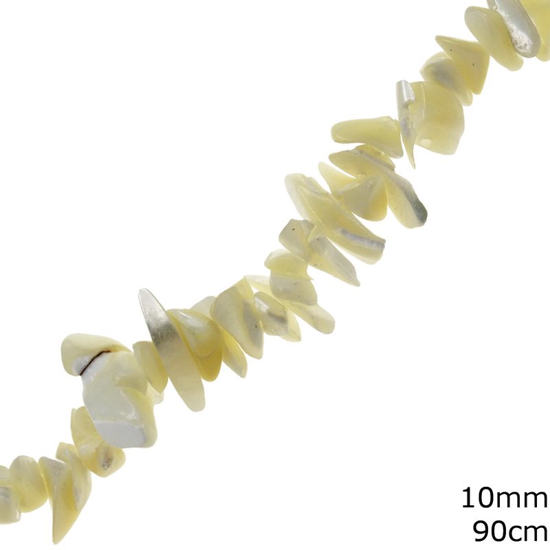 Mop-shell Chips Beads 10mm 90cm