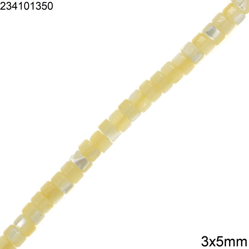 Shell Rodelle Beads 3x5mm