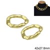 CCB Chain Link 42x27.8mm UV, Gold matte color