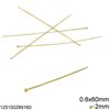 Silver 925 Head Pin Thickness 0.6mm with Ball 