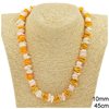 Necklace with Shell Beads 10mm