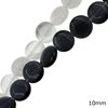 Cat Eye Beads Flat Circle 10mm