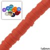 Rubber Rondelle Beads 1x6mm