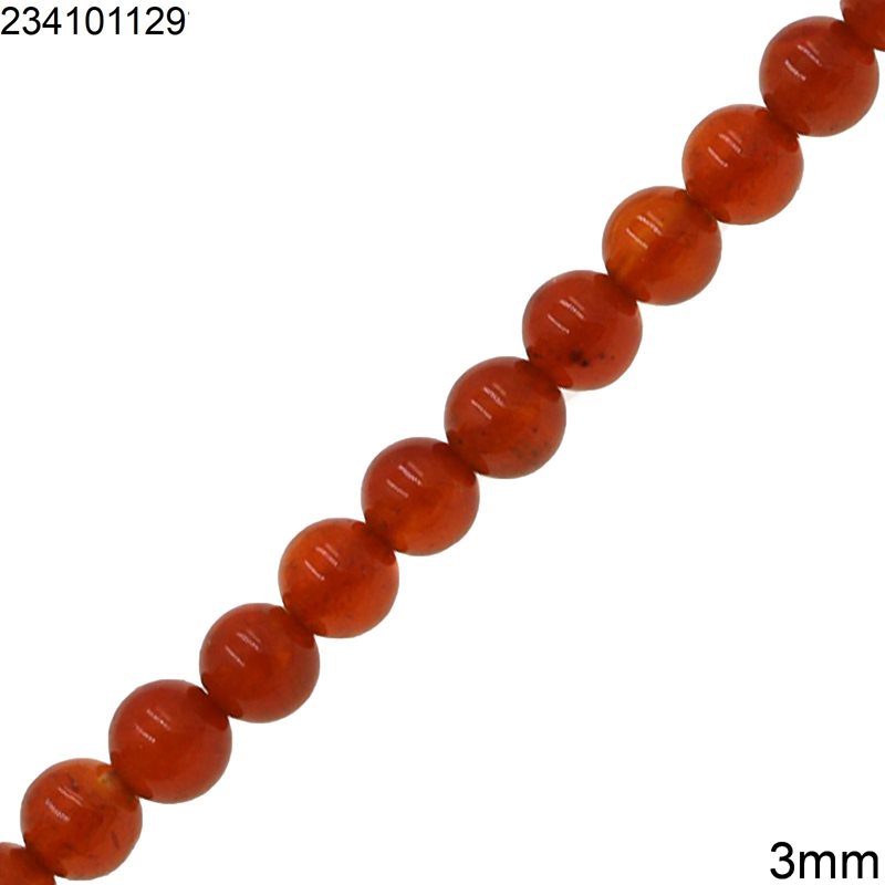 Carneol Beads 3mm