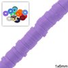 Rubber Rondelle Beads 1x6mm