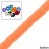 Rubber Rondelle Beads 1x6mm