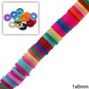 Rubber Rondelle Beads 1x6mm