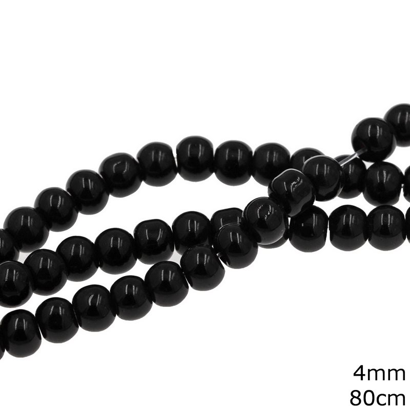Glass Beads 4mm, 80cm