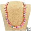 Necklace with Shell Beads 10mm