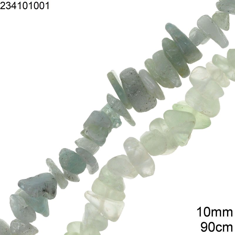 Χάνδρες Τσίπς Αβεντουρίνη 10mm, 90cm