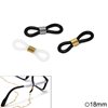 Elastic Eyeglasses Chain Connector 18mm with Stainless Steel Coil