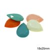 Plastic Pearshape Stone 18x25mm